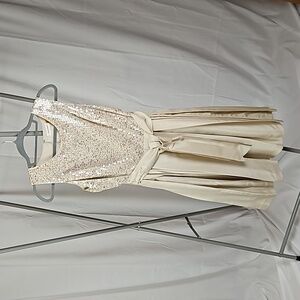 Calvin Klein Champagne Cocktail Dress Size 12
